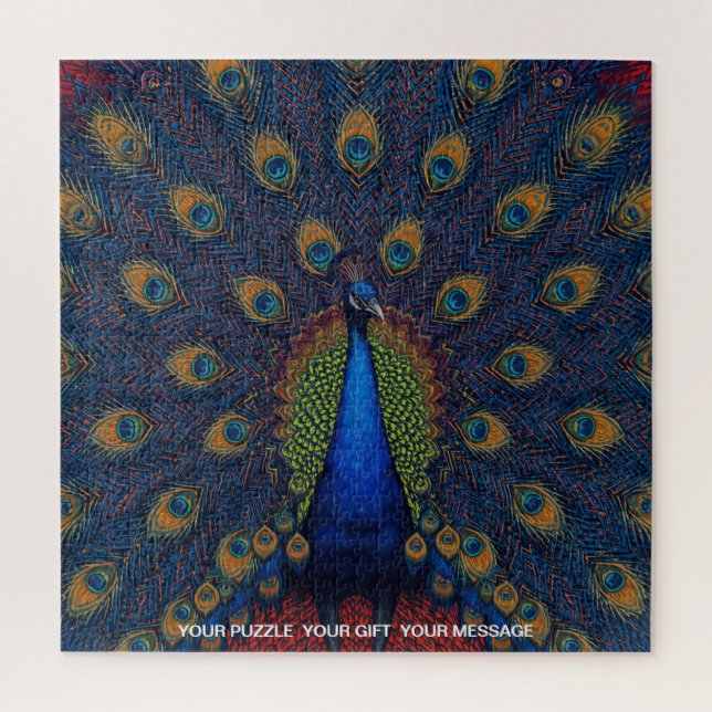 Sehr schwieriges Design Pfau Puzzle (Vertikal)