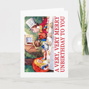 SEHR, SEHR FRÖHLICHES UNBIRTHDAY ZU IHNEN! FEIERTAGSKARTE