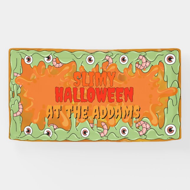 Sehr Slimy Halloween Banner (Horizontal)