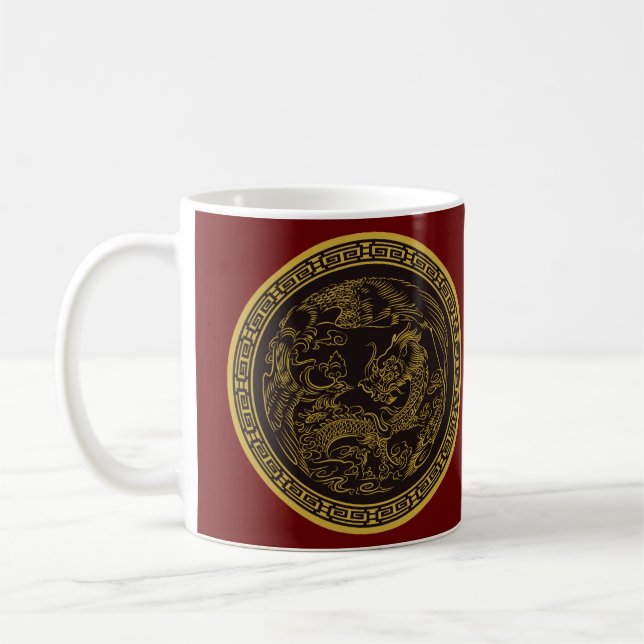 Sehr Spaß chinesischer Drachencoffee Cup Kaffeetasse (Links)