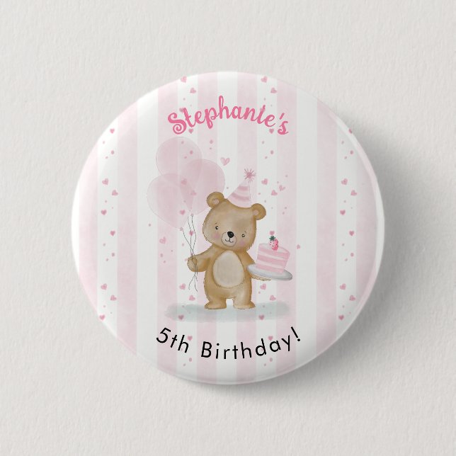 Sehr süßer Geburtstag Button (Vorderseite)