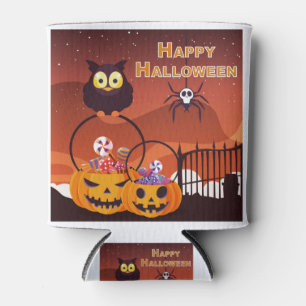 Sehr süßes glückliches Halloween-Design Dosenkühler