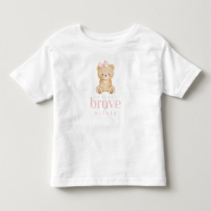 sehr tapferer kind mit Krebs individuelles Namensd Kleinkind T-shirt