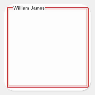 Sehr traditioneller Aufkleber für Monogramm