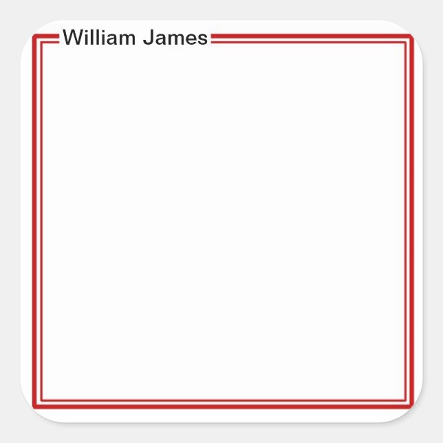 Sehr traditioneller Aufkleber für Monogramm (Vorderseite)