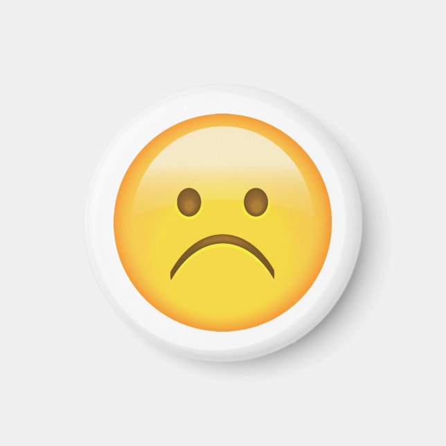 Sehr traurig - Emoji Magnet (Vorne)