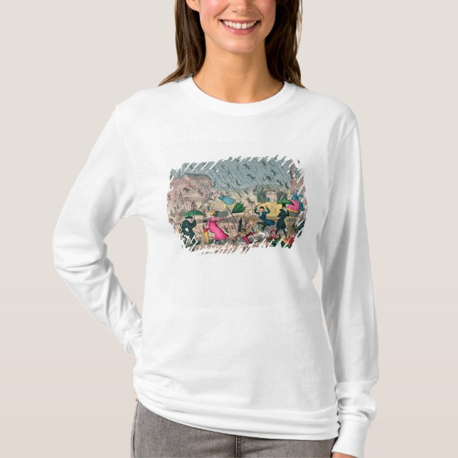 Sehr unangenehmes Wetter oder das alte Sprichwort T-Shirt (Vorderseite)