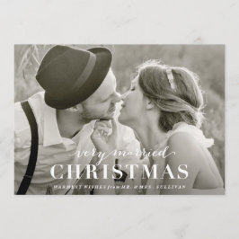 Sehr verheiratete feiertagskarte