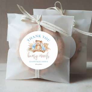 Sehr viel Baby Shower Danke Runder Aufkleber