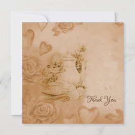 Sehr Vintag, alter Stil danke Karte