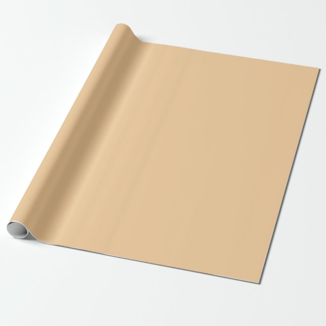 Sehr weiches, helles, blass orangefarbenes Pop Of  Geschenkpapier (Ungerollt)