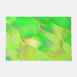 Sehr wenig in lebhaftem und altem Grün gehaucht Fußmatte