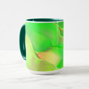 Sehr wenig in lebhaftem und altem Grün gehaucht Tasse