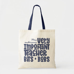 Sehr wichtig Lehrer Moderne Typografie Geschenk Tragetasche