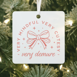 Sehr widerstandsfähige Coquette Preppy Band ästhet Ornament Aus Metall