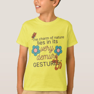 Sehr zurückhaltende Gesten-Gen Z 2026, Gelbe Kinde T-Shirt