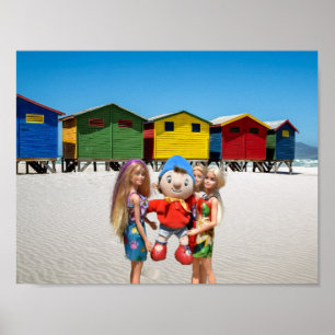 Seht mal, wen wir am Strand aufgelesen haben. Poster
