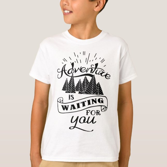 Sei abenteuerlich! Jungen' T-Shirt (Vorderseite)