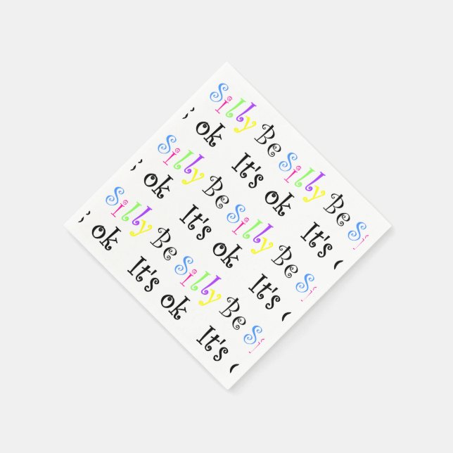 Sei Albern, es sind Ok-Papier-Servietten Serviette (Ecke)
