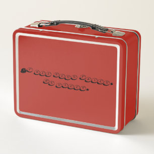 Sei albern mit Dilly-Lunchbox Metall Brotdose