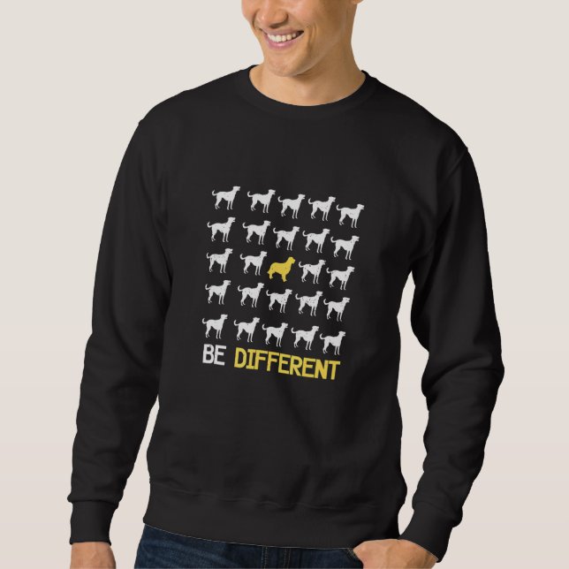 Sei anders Golden Retriever Hundebesitzer Sweatshirt (Vorderseite)