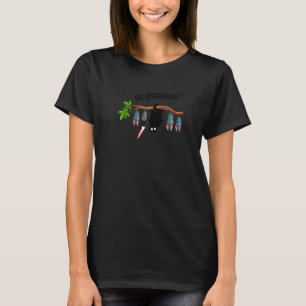 Sei anders Katze Männer Frauen Sei du Autismus-Bew T-Shirt