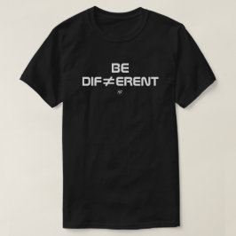 Sei anders mit mutigem minimalistischem Design T-Shirt
