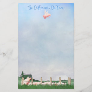 Sei anders, sei frei briefpapier