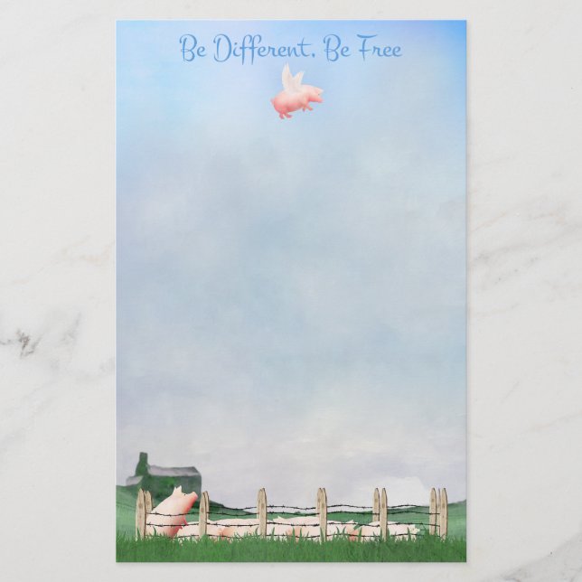 Sei anders, sei frei briefpapier (Vorderseite)