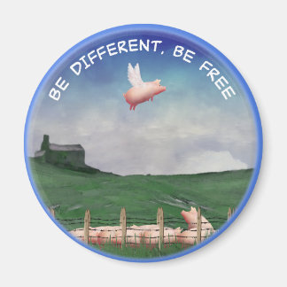 Sei anders, sei frei magnet