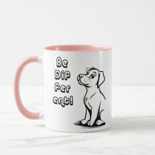 Sei anders Smart Dog Mug – Inspirierendes minimali Tasse