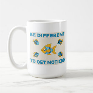 Sei anders, um T - Shirt zu bemerken Kaffeetasse