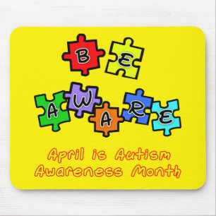 SEI AUFGEPASST - April ist Autismus-Bewusstseinsmo Mousepad