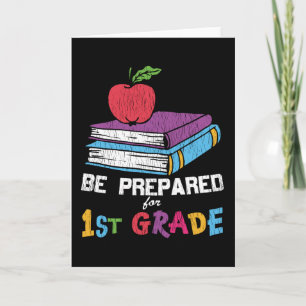 Sei bereit für die 1. Klasse - Geschenk für Kinder Karte