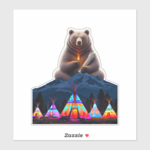 Sei beschützt meine Familie. Aufkleber