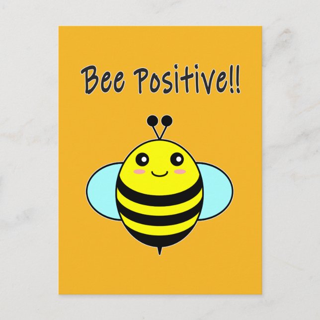 Sei Bienengesinnt!! Postkarte (Vorderseite)