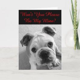 Sei bitte mein Valentine Feiertagskarte