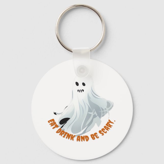 Sei Boos Iss Trinke Und Sei Klassisch Gruselig  Schlüsselanhänger (Vorderseite)