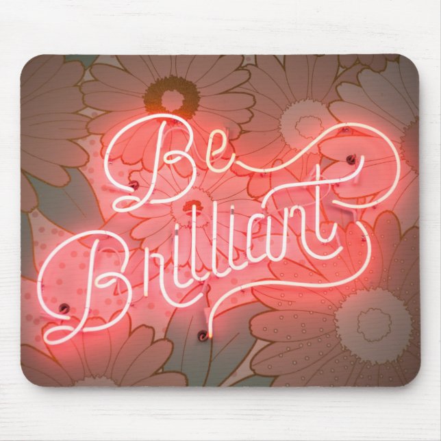 Sei brilliantes Neonlicht Mousepad (Vorne)