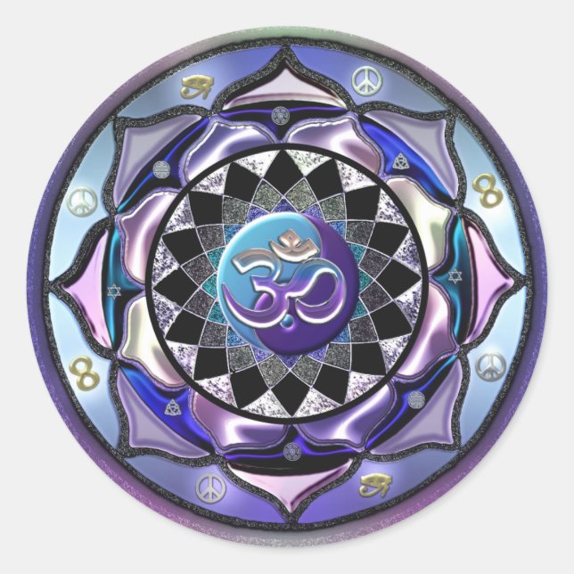 Sei Cool! Die Veränderung Runder Aufkleber (Vorderseite)