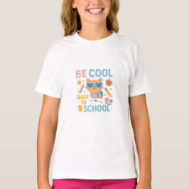 Sei cool, zurück zur Schule Katzen-T-Shirt – Süßes T-Shirt