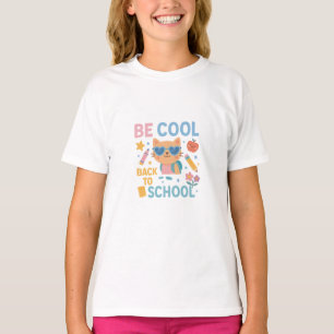 Sei cool, zurück zur Schule Katzen-T-Shirt – Süßes T-Shirt