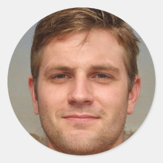 Sei dankbar runder aufkleber