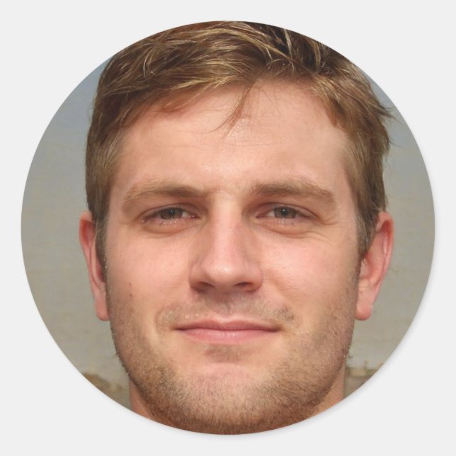 Sei dankbar runder aufkleber (Vorderseite)