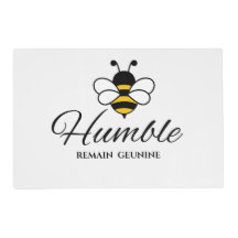 SEI DANKBAR, SEI BESCHEIDEN weiße summende Laminie
