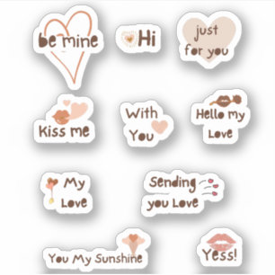 Sei das Boho-Ästhetische Zitat von Mine Valentine Aufkleber