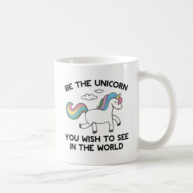 Sei das Einhorn Kaffeetasse (Rechts)