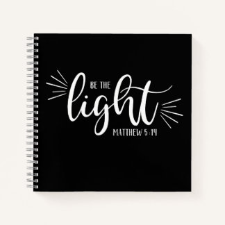 Sei das leichte Matthew 5:14 im White Journal Notizbuch