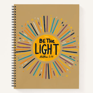 Sei das Licht Christlich | Matthäus 5,14 Inspirati Notizbuch