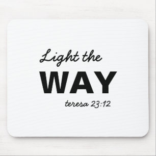 Sei das Licht Matthäus 5:14 Bibelvers Mousepad